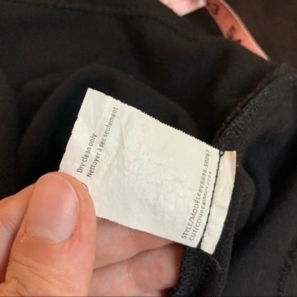 VINCE RIBBED KNIT PENCIL ROUND NECK SLEEVELESS MIDI KNEE LENGTH DRESS BLACK S - Picture 8 of 9